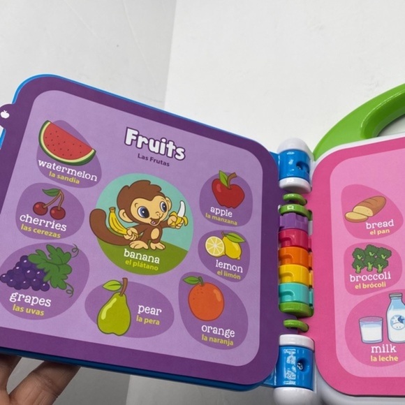 LeapFrog Learning Friends 100 Words Book Multilingual Interactive Educational - Picture 6 of 7